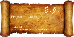 Enyedi Judit névjegykártya