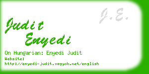 judit enyedi business card